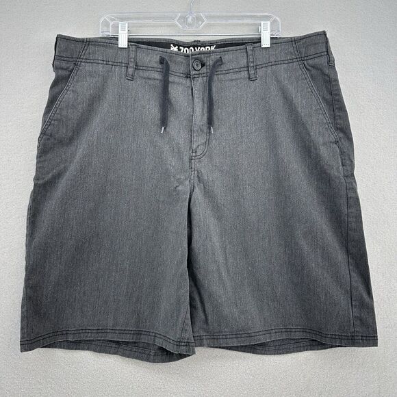 Zoo York Unbreakable Gray‎ Shorts Button Drawstring Flat Front Men’s 42 (41) Sk8 - Picture 1 of 10